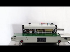 FR-900 Continuous Band Sealer Machine for Chemical Heat Sealing of Plastic Film Bags