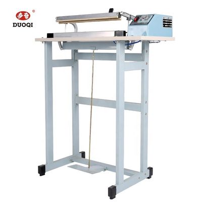 FÜGELSCHLICHTE Maschine DUOQI SFTD-400 Fußpedalbetriebene Kunststofftütenversiegelung für Verpackungen