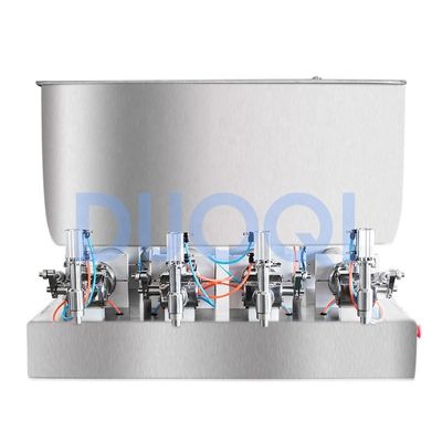 DUOQI G4WTD Halbmatische Füllmaschine für Honigsaft Waschmittelöl 4 Stück Düsen 110V
