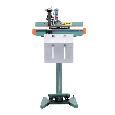 65 Stück/min Elektroantrieb DUOQI PFS-350*1 Fußpedalversiegelungsmaschine für die Lebensmittelindustrie