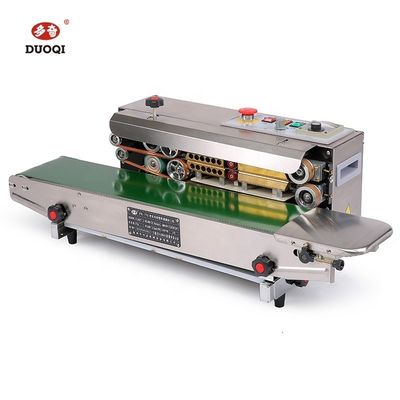 Elektrisch angetriebene DUOQI FR-770SS-Wärmdichtmaschine aus Edelstahl für Verpackungsfolie